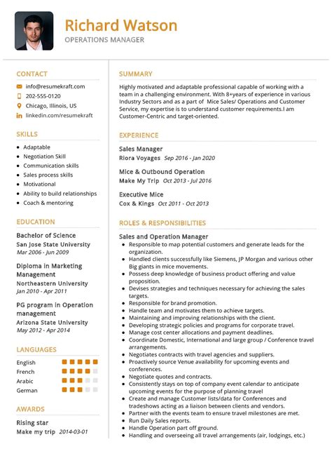 operation manager resume samples|20 Operations Manager Resume Examples for 2024 .